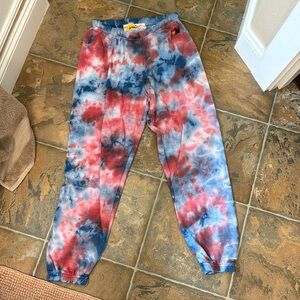 EUC Aviator Nation light weight tie dye sweatpants, size medium